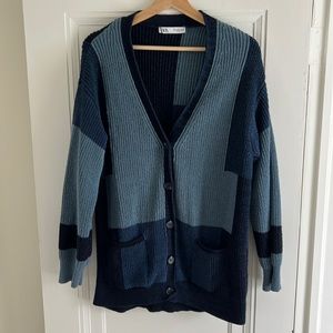Zara oversize knit cardigan
